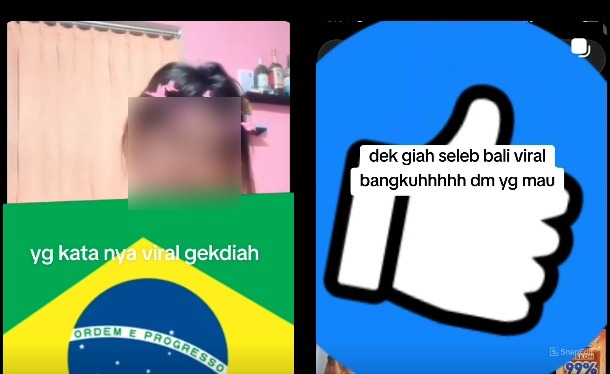 Link Video Viral Gek Diah 6 Menit 15 Detik Diburu Netizen, Isinya Bikin Panas Dingin Kaum Adam