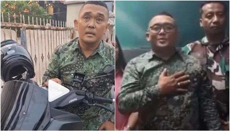 Heboh! Pemotor Nekat Lewat Trotoar Ngaku Anggota, Endingnya Diburu Kapuspen TNI