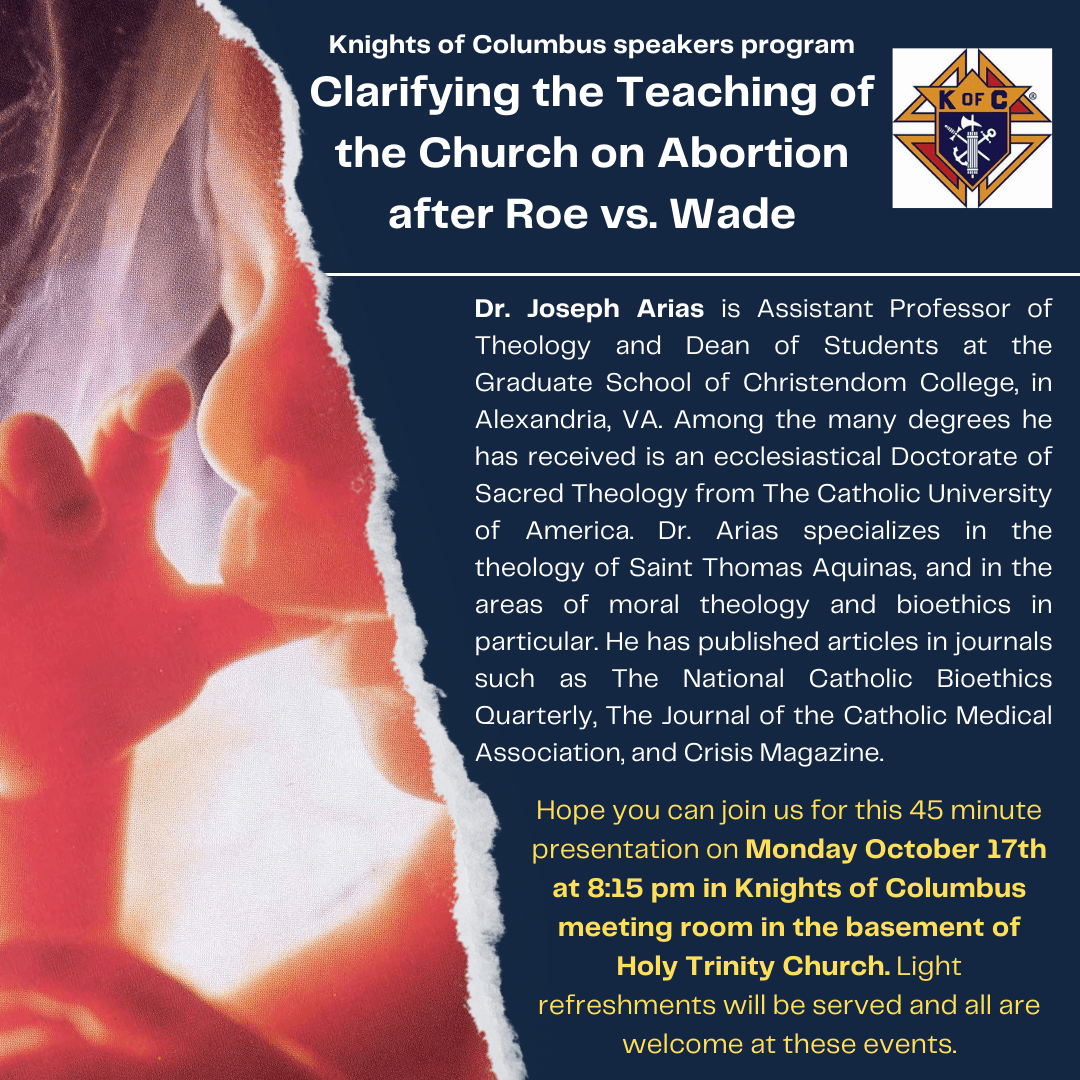Clarifying the Teaching of the Church on Abortion After Roe Vs Wade
