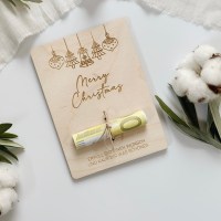 Holzkarte Merry Christmas