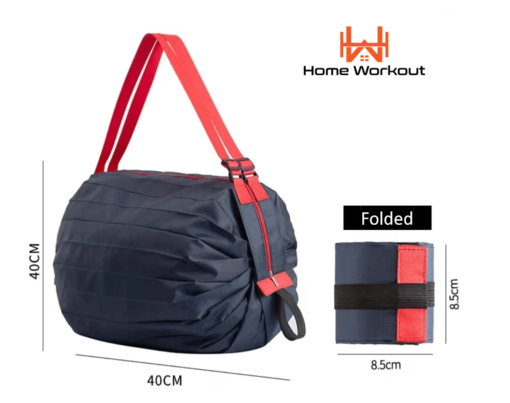 Foldable bag for home workout items