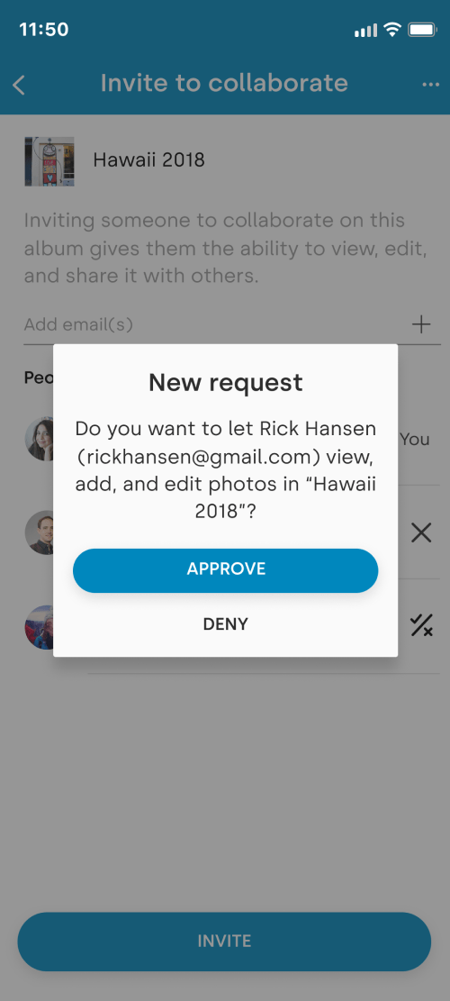 A single shared album can hold 5,000 videos or images. My Cloud Home