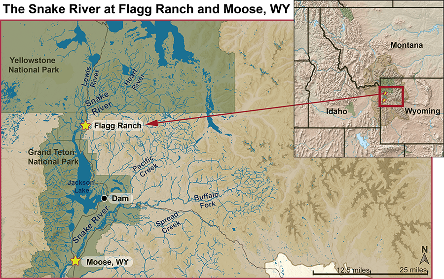 Water Resources Monitoring In The Snake River Above And Below Jackson Figure1 Map Of SnakeRiver For WebReport 900 