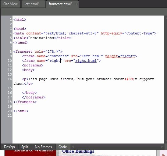 Frameset In Html Example Programs - Nature Illustration Collection - HD Quality