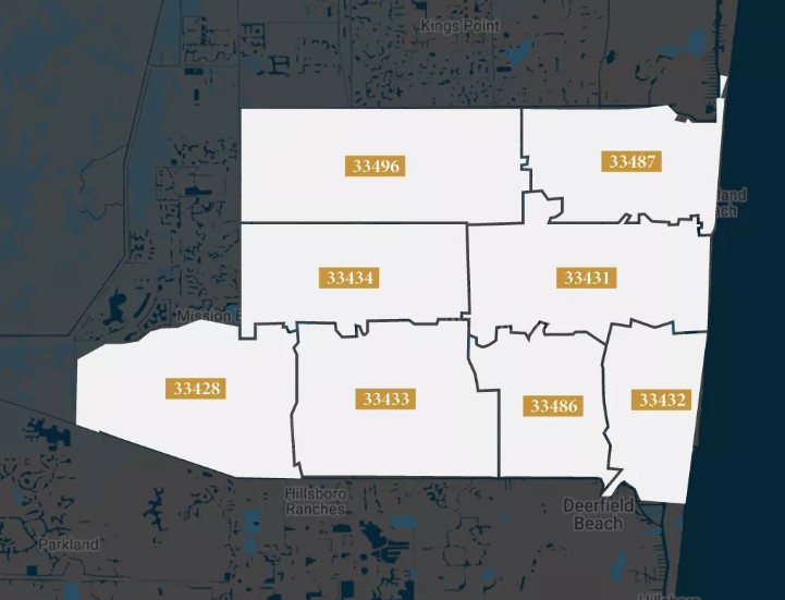 Boca Raton Fl Zip Code Map 9 Zip Codes Us Map Guide - Download Amazing Landscape Illustration | Full HD