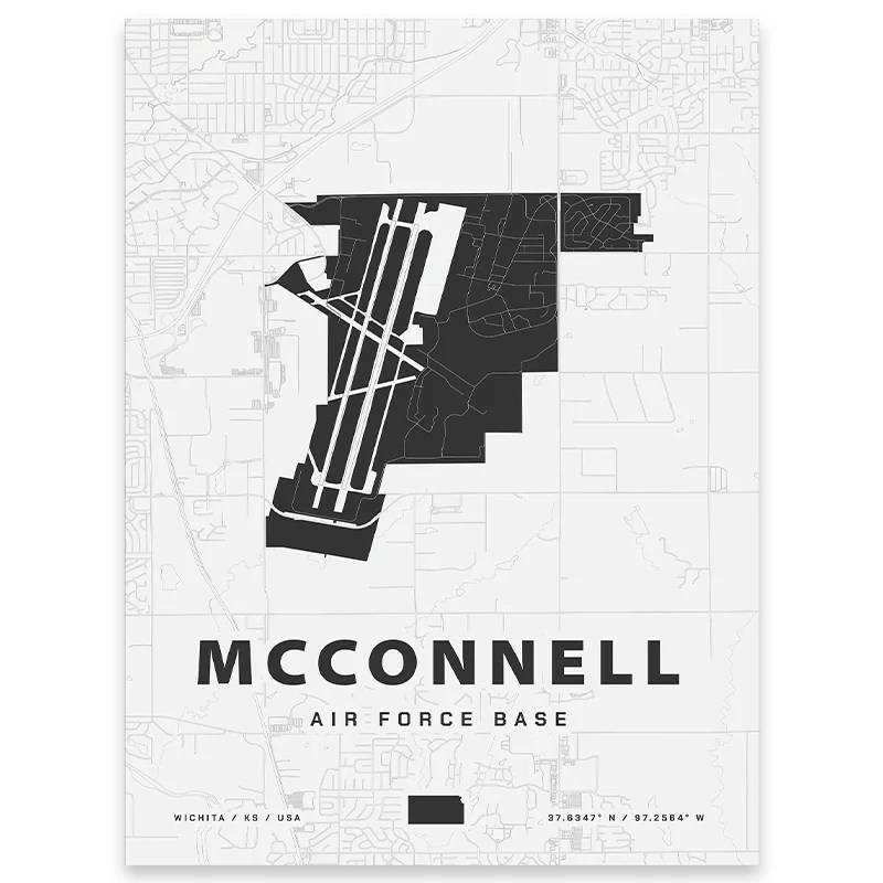 McConnell AFB Map Print Home Base Maps 1McConnell 