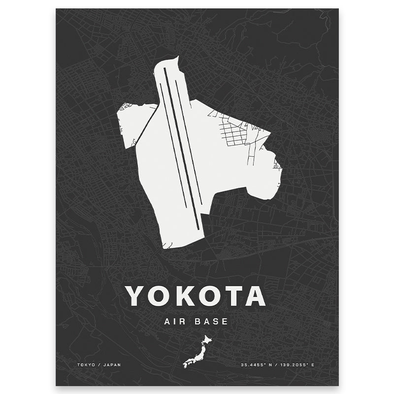 Yokota Air Base Map Print Home Base Maps 3Yokota 