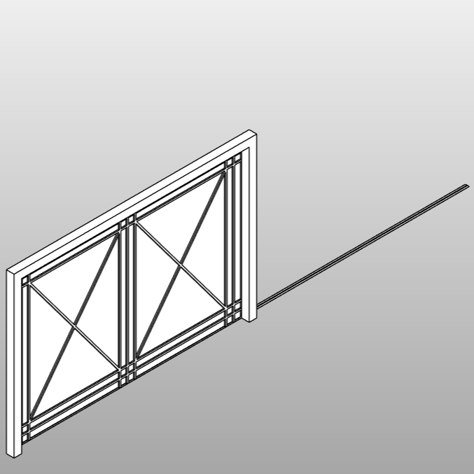 Rustic Sliding Gate II