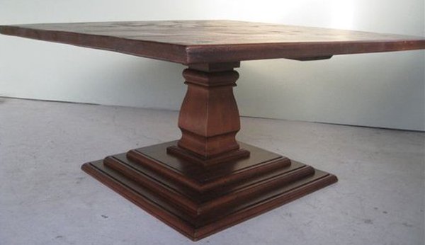 20 Surprising Square Wooden Pedestal Table Bases Home Design Lover