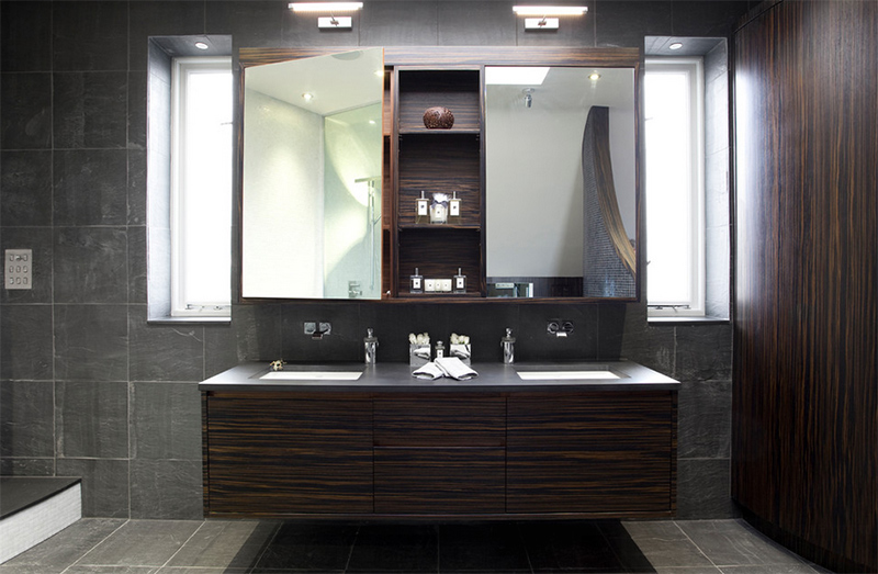 20 Stunning Contemporary Dark Wood Bathroom Vanity Home Design Lover