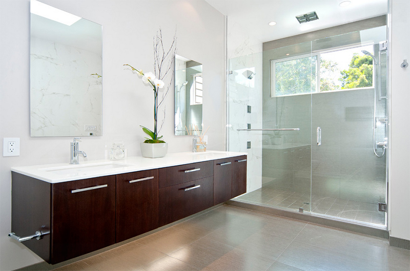 20 Stunning Contemporary Dark Wood Bathroom Vanity Home Design Lover