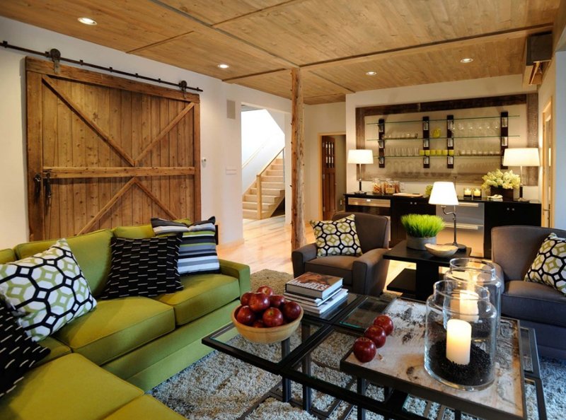 20 Lovely Wooden Sliding Doors In The Living Room Home Design Lover