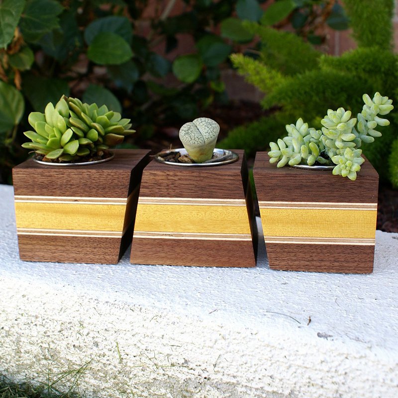 20 Simple Geometric And Modern Wooden Planters To Diy Home Design Lover