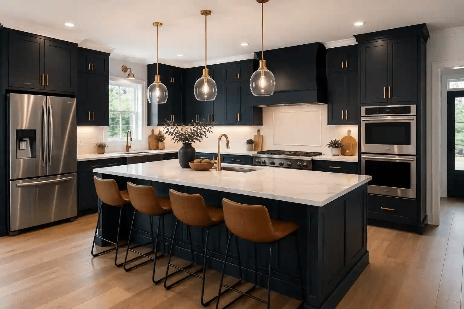 Finished home renovation project by Home Experts LLC in Indianapolis
