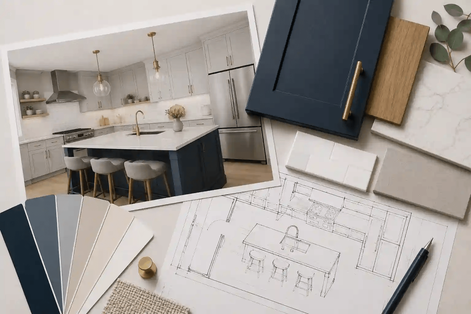 Newly renovated interior of a home renovation project