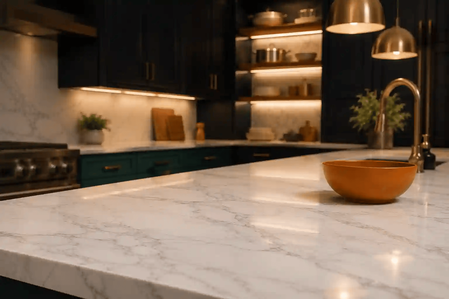 Kitchen lighting and fixture installation