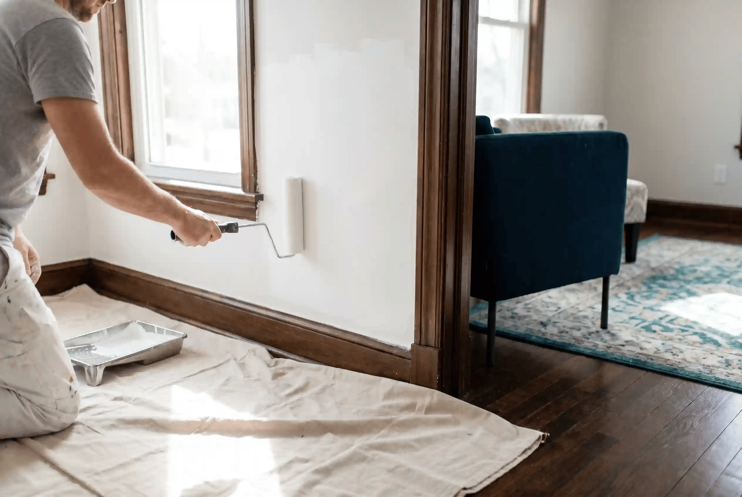 Handyman conducting a home assessment