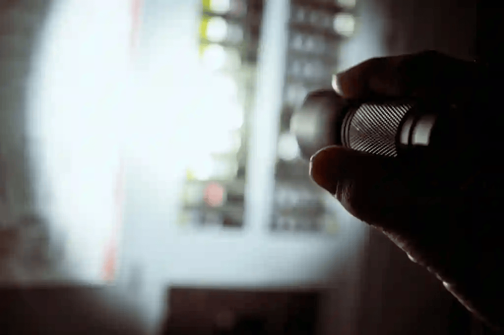 Electrician rewiring a home's electrical system