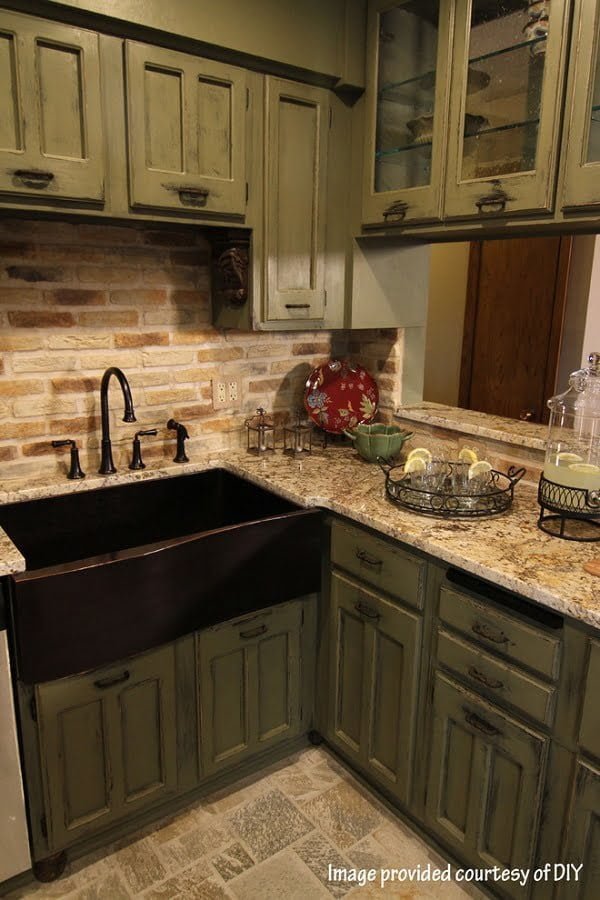 20 Best Dark and Light Green Kitchen Cabinet Ideas for 2019