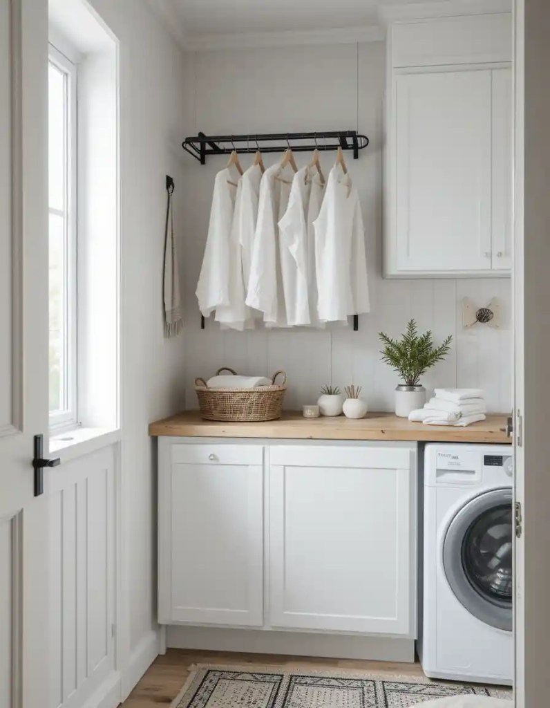 Add a Wall-Mounted Drying Rack