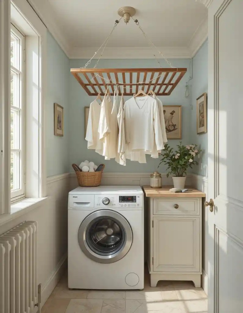 Ceiling-Mounted Drying Rack
