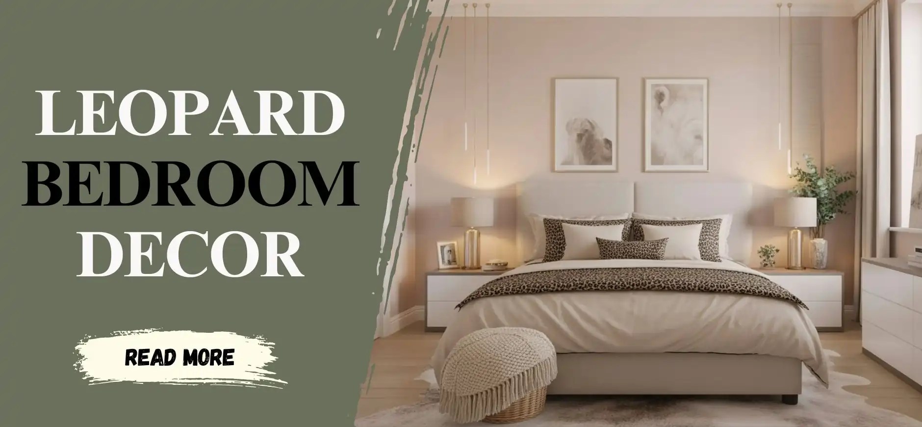 How to Mix Leopard Print with Neutrals in Bedroom Decor