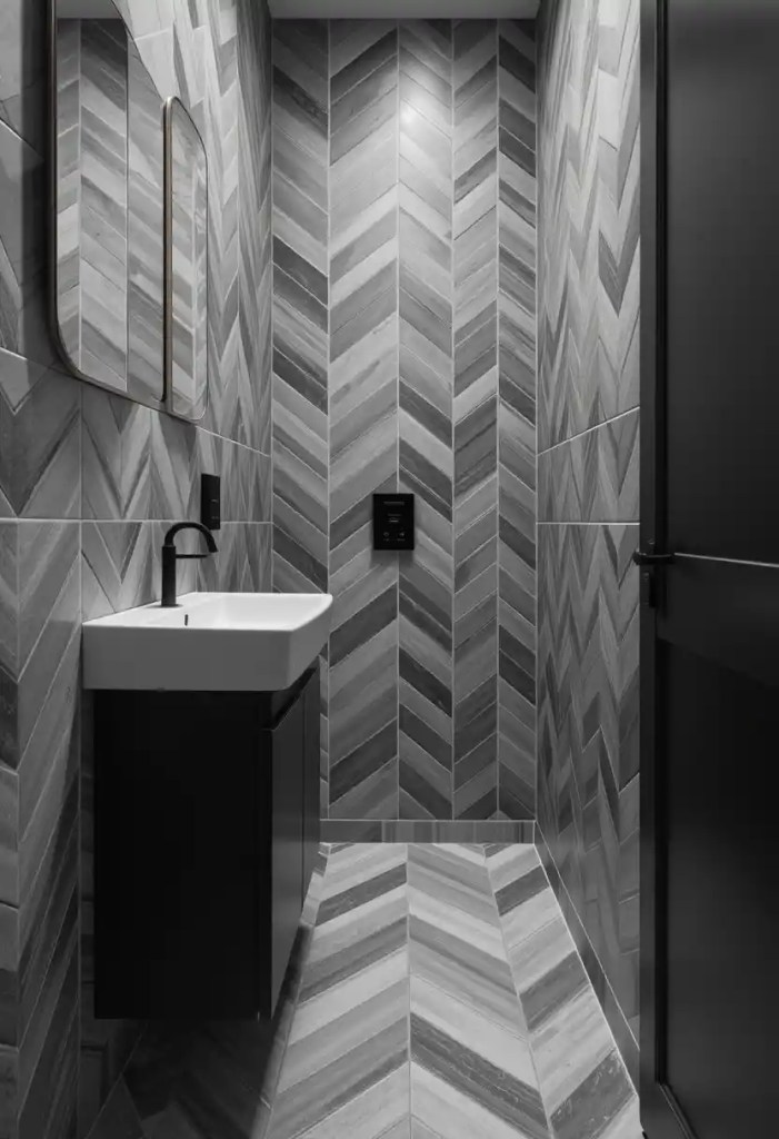 Bold Geometric Patterns in Grey Tones