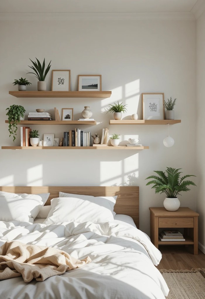 Install Floating Shelves for Function and Style