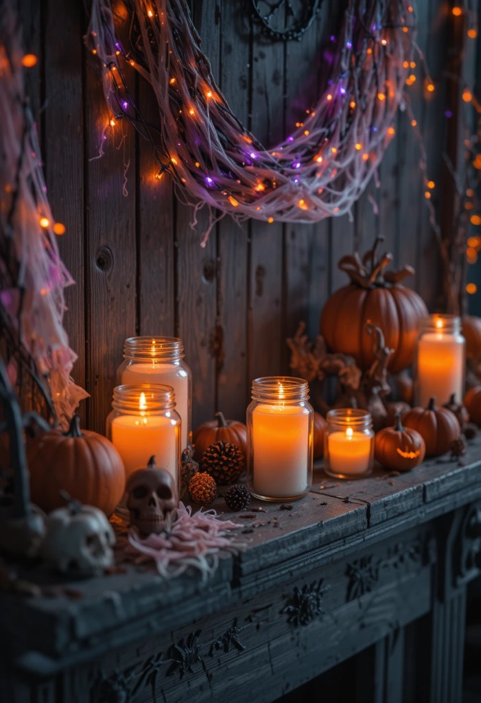 LED Candles and String Lights