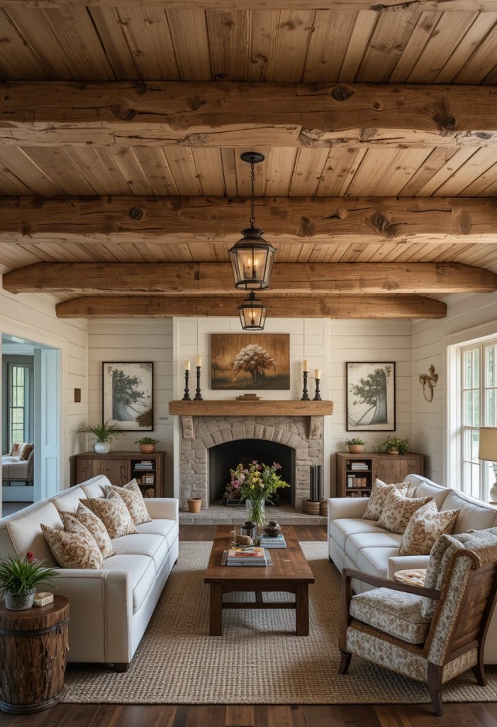 Rustic Farmhouse Rafter Style