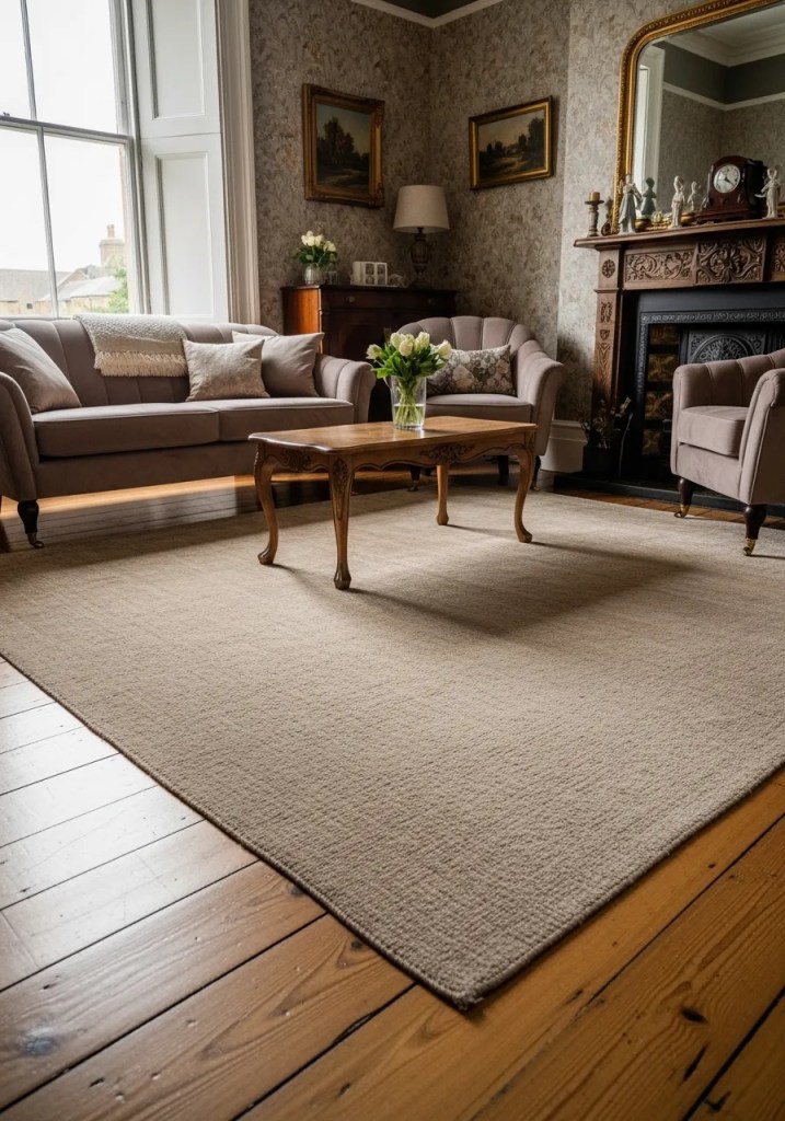 Use a Single Large Rug Ra