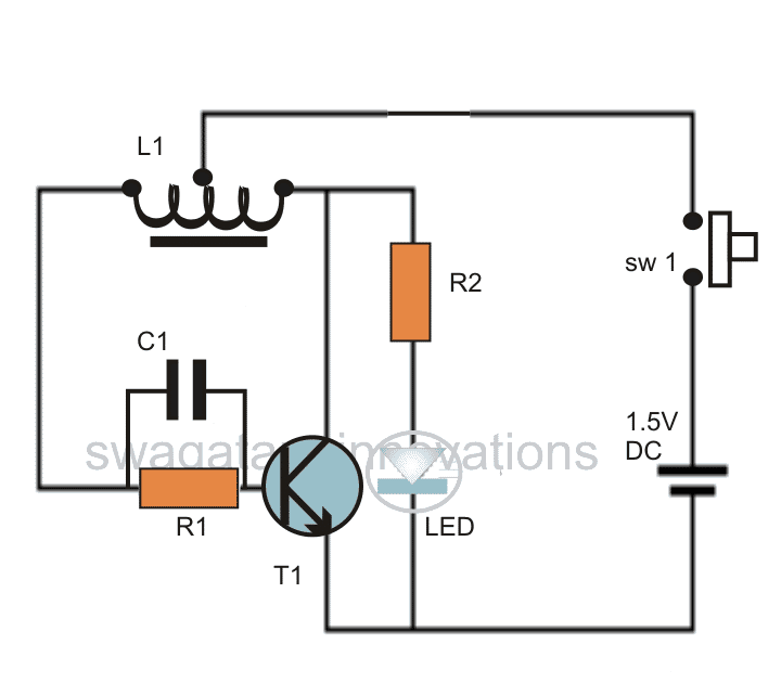 Straight Inductor Joule Thief Flyback Led Driver