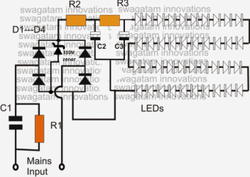 circuit led bulb circuits power supply simple series diagram using lights homemade projects parts lamp parallel leds watt voltage serial
