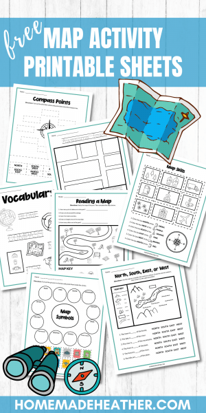 Free Map Activity Printables » Homemade Heather