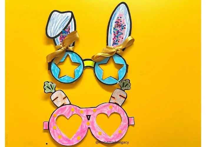 Easter bunny glasses craft