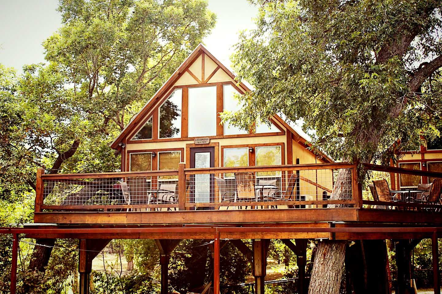 Double dog cabin #1 · double dog cabins #2 · the bandera cabin · the leakey side · whiskey mountani · frio point cabin · leakey airbnb rentals · on the frio river. 8 Texas 'Treehouse Hotels' To Rent For A Weekend Getaway