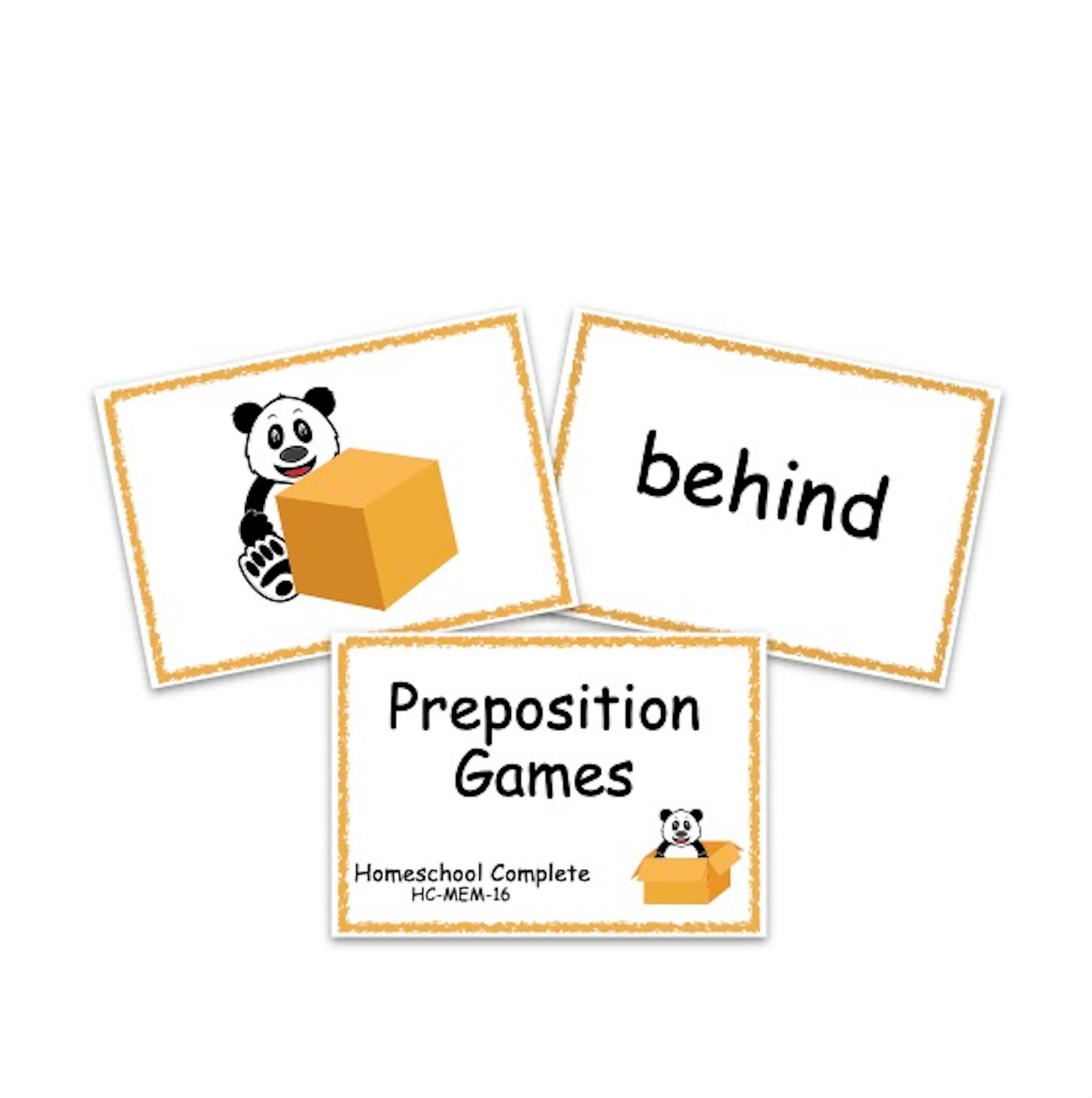 Preposition Games For Elementary Homeschool Complete