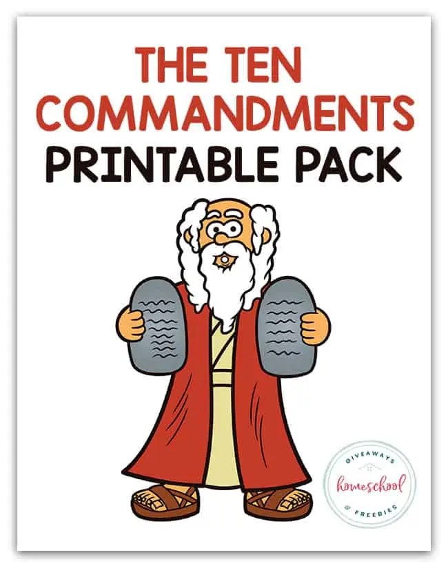 Free ten commandments printable pack