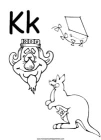 alphabet letter k worksheet homeschool helper online