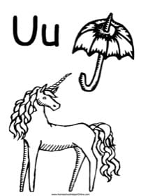 alphabet letter u worksheet homeschool helper online