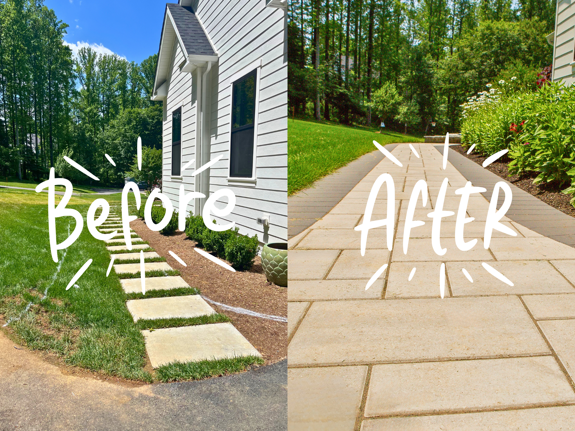 Residential landscape design and installation project by Hometown Landscape