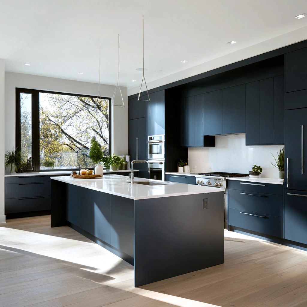 flat-panel kitchen cabinet style