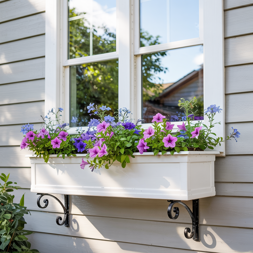 PVC window planter box