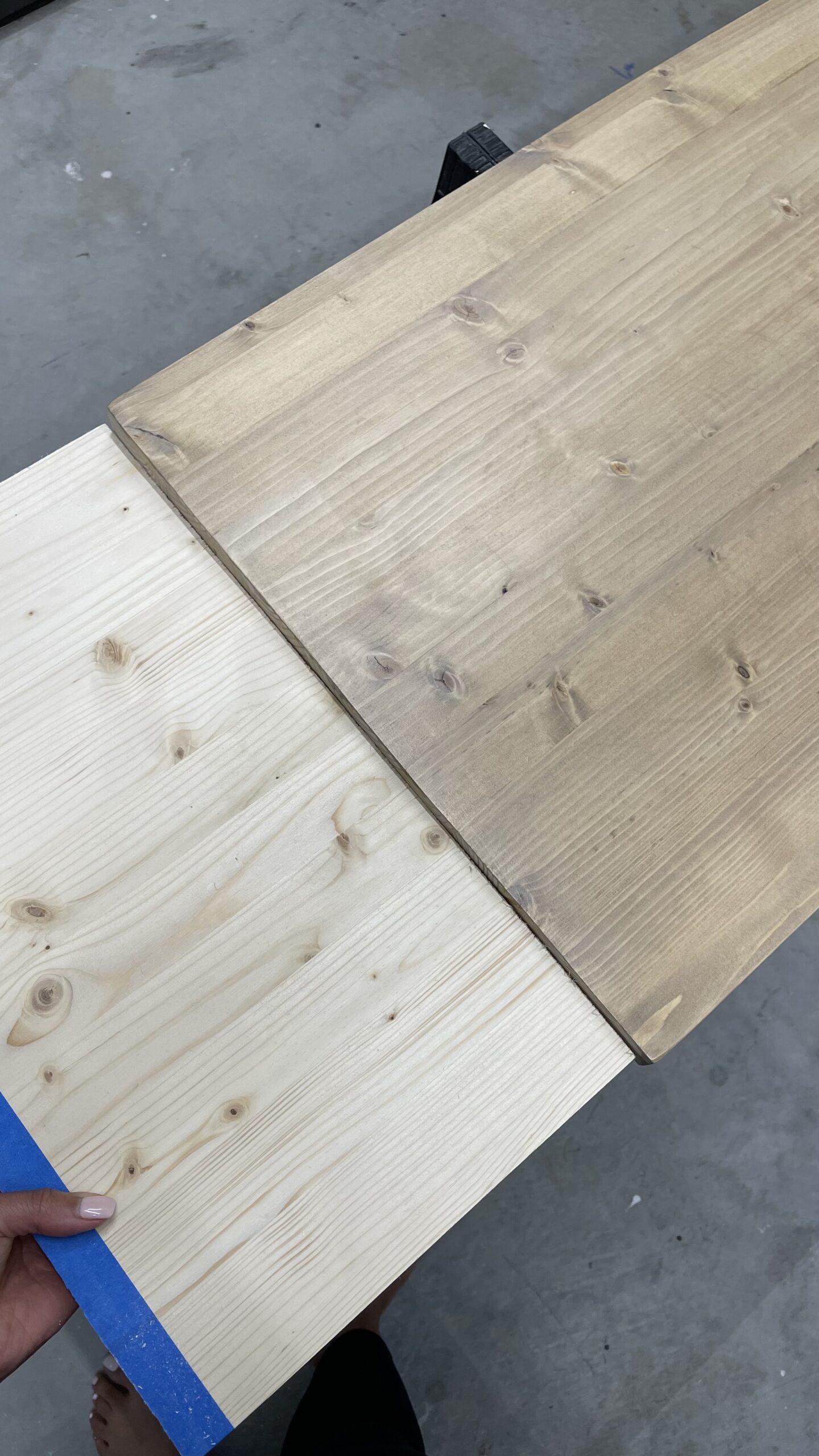 how to stain pine to look like oak