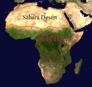 Sahara Desert In Africa Map D Sert Du Carte G Ographique PEKB Labeled.