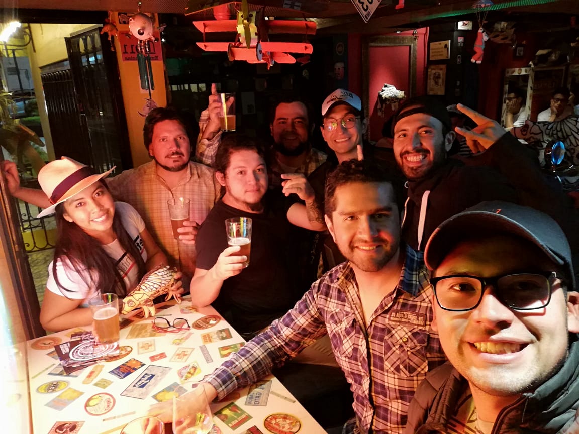 Cerveceros compartiendo durante la Copa Homo Cervecerus 2020