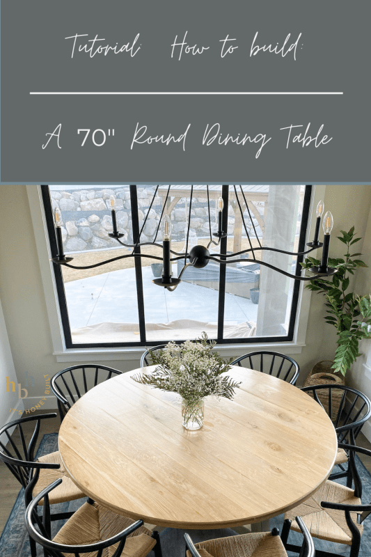 How to Build a 70” Round Dining Table Honey Built Home