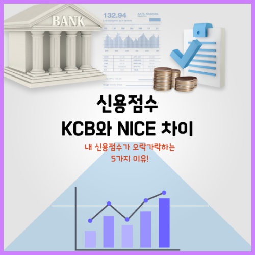 kcb nice 차이, 내 신용점수가 오락가락하는 5가지 이유!