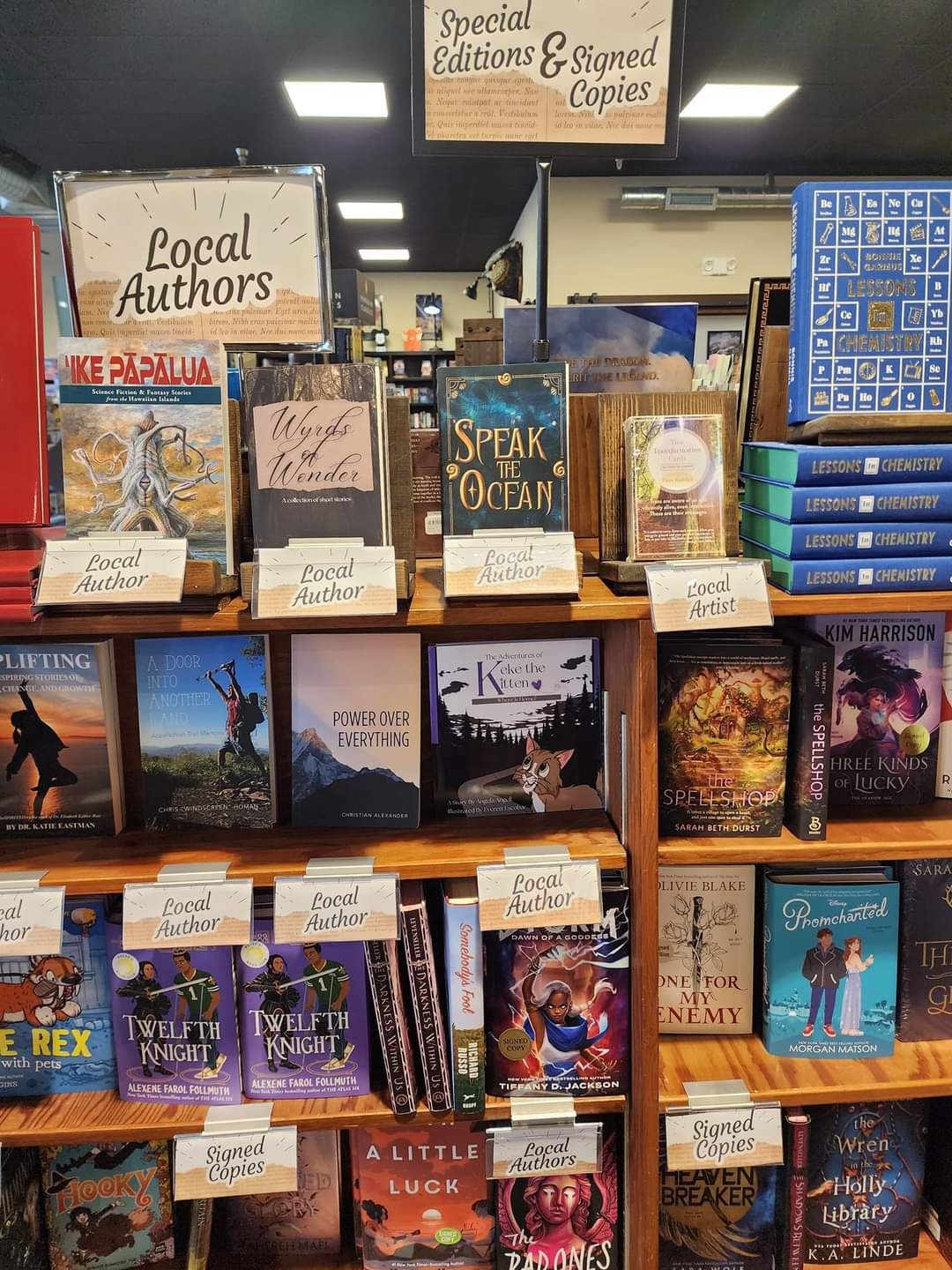 Angela Angell Book Store Display