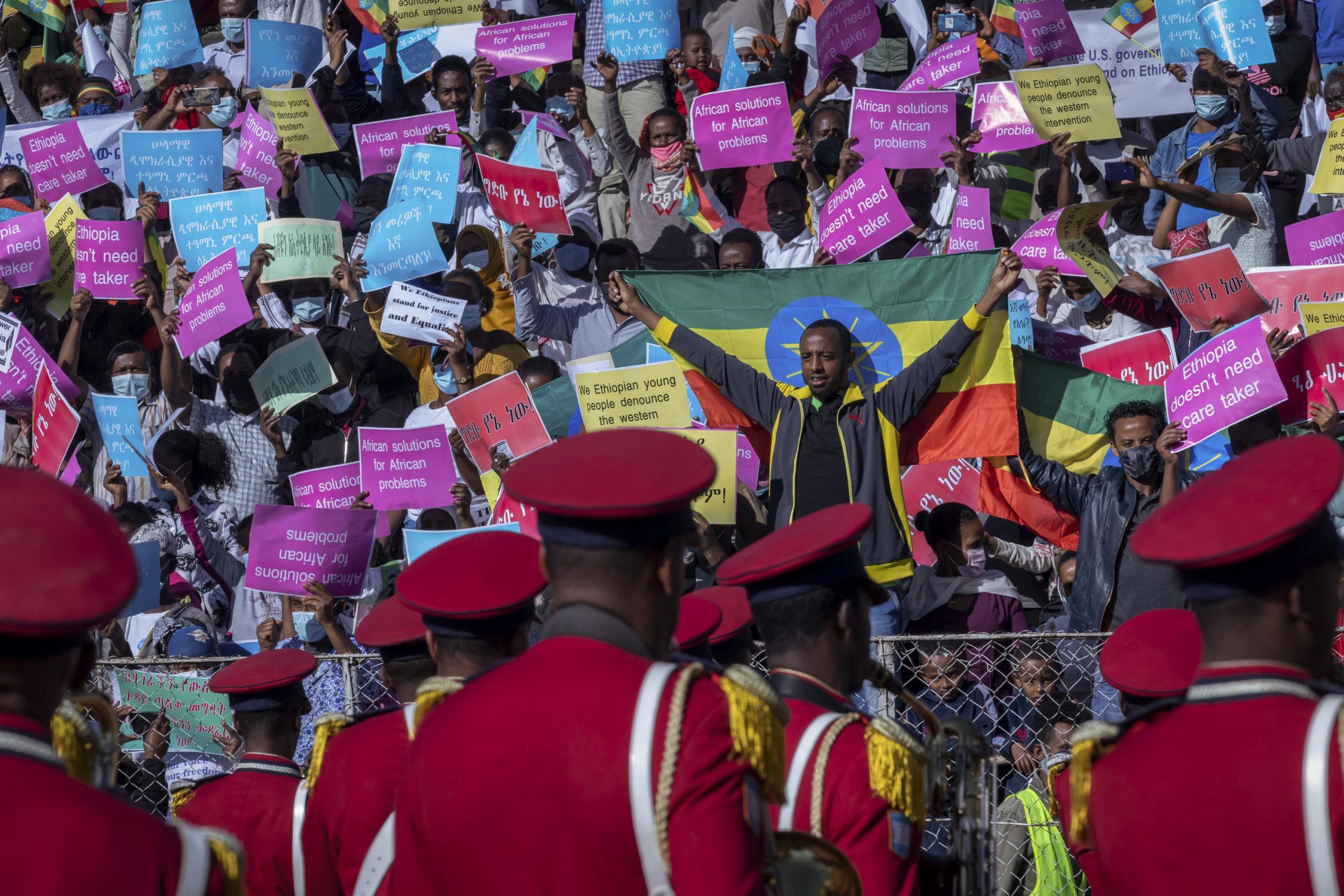 Protests in Ethiopia against US sanctions